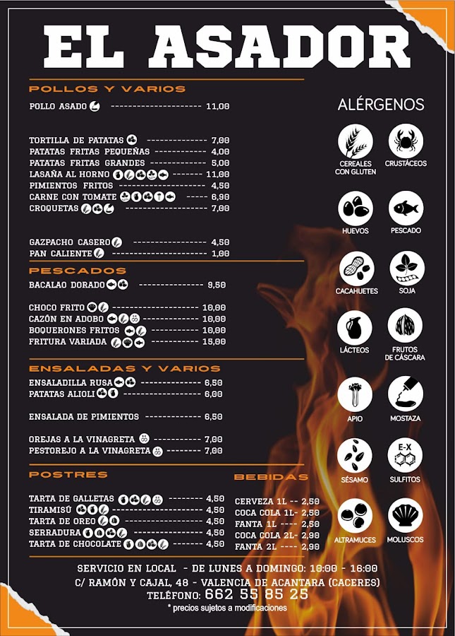 El Asador de Valencia de Alcántara Pollería